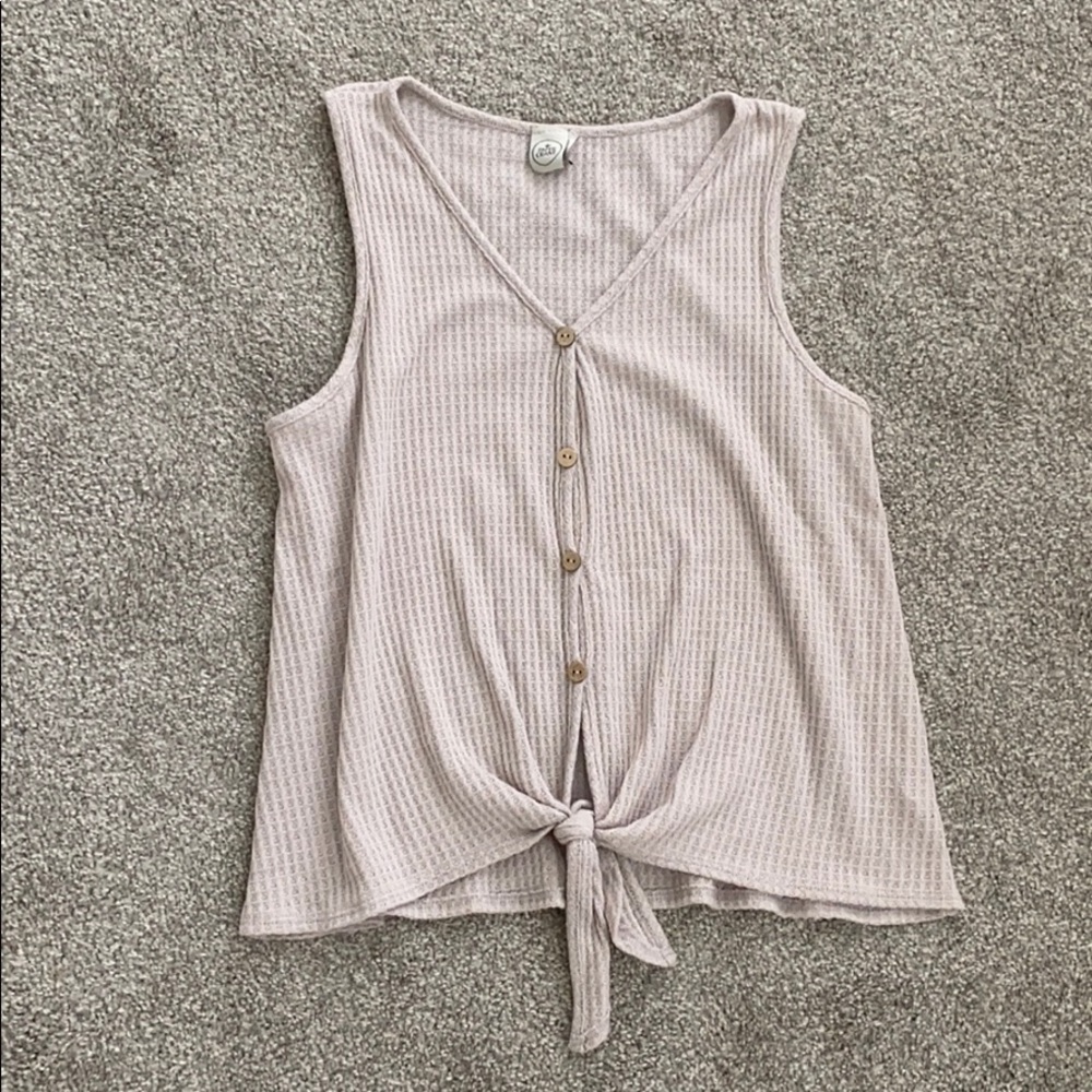 Paper Crane button down tie top